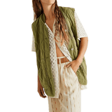 Free People Billy Military Vest Adventurer In Green