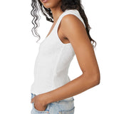 Free People Boss Babe Tank in White