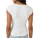 Free People Boss Babe Tank in White