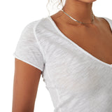 Free People Care Sunny Days Ahead Tee White