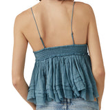 Free People Carrie Top Blue Mirage