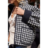 Free People Chloe Jacket In Charcoal Combo