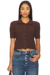 Free People Daylight Cardigan In Chocolate