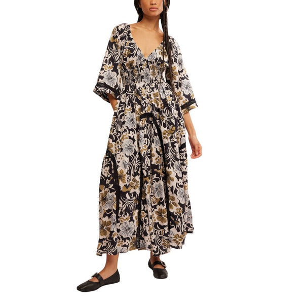 free people dixie maxi dress Free People Dixie Maxi Dress In Black Combo