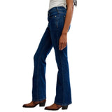Free People Double Knot High-Rise Straight In Blue