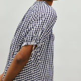 Free people Farley Gingham Tunic in Navy Combo