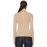 Free People Good Good Turtle Stripe Top In Otter & Tea