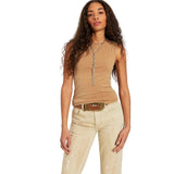 Free People Iconic Tank In Tannin