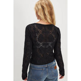 Free People Jae Knit Long Sleeve In Black