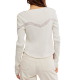 Free People Let's Party Cardi in Clean Ivory