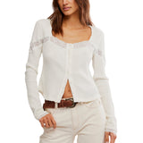 Free People Let's Party Cardi in Clean Ivory