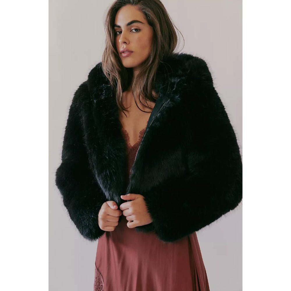 Louder Please Faux-Fur Jacket Black main image 1