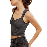 Free People Love Letter Sweetheart Cami In Black