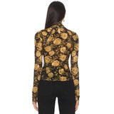 Free People Lyric Long Sleeve In Black Combo