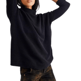 Free People Ottoman Slouchy Tunic In Black