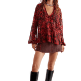 Free People Out For The Night Top Hot Combo In Orange