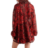 Free People Out For The Night Top Hot Combo In Orange