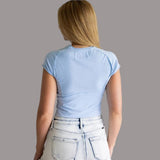 Free People Protagonist Tee In Dream Blue