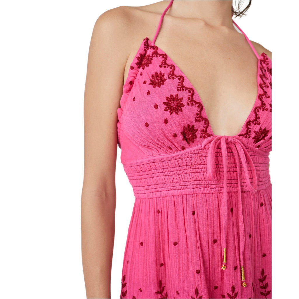 Free People Real Love Embroidered Maxi in Pink Free People Real Love Embroidered Maxi in Pink