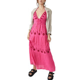 Free People Real Love Embroidered Maxi in Pink