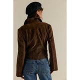 Free people River Vegan Jacket In Double Espresso