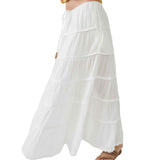Free People Simply Smitten Maxi Skirt White