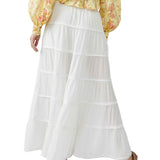 Free People Simply Smitten Maxi Skirt White