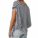 Free People Striped Angel Tee