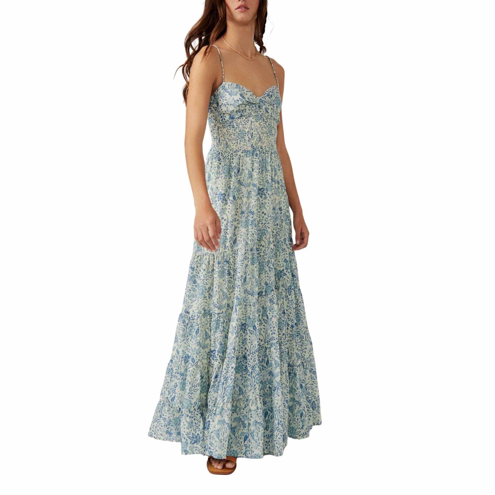 knee length dresses for ladies Free People Sundrenched Maxi Dress – The Farmer's Daughter