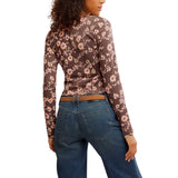 Free People  Tilly Long-Sleeve Cardi in French Chocolate