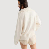 Free People Trading Up Polo In Ivory