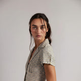 Free People We The Free Camp Crush Shirt In Neutral Combo