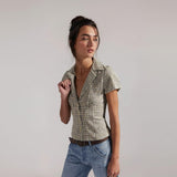 Free People We The Free Camp Crush Shirt In Neutral Combo