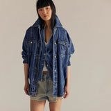 Free People We The Free Dunes Shirt Jacket In Blue