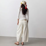 Free People We The Free Lay Down Chino Trousers In Ivory