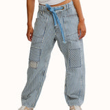 Free People We The Free Moxie Railroad Low-Slung Jeans In Dark Slate