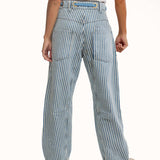 Free People We The Free Moxie Railroad Low-Slung Jeans In Dark Slate