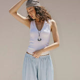 Free People We The Free Neria V-Neck Tank Top In Ivory