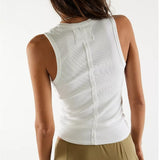 Free People We The Free Neria V-Neck Tank Top In Ivory