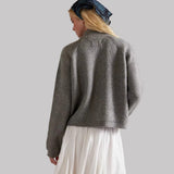 Free People We The Free On It Zip-Up Cardigan In Cool Grey