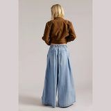 Free People We The Free Scout Wide-Leg Jeans In Blue
