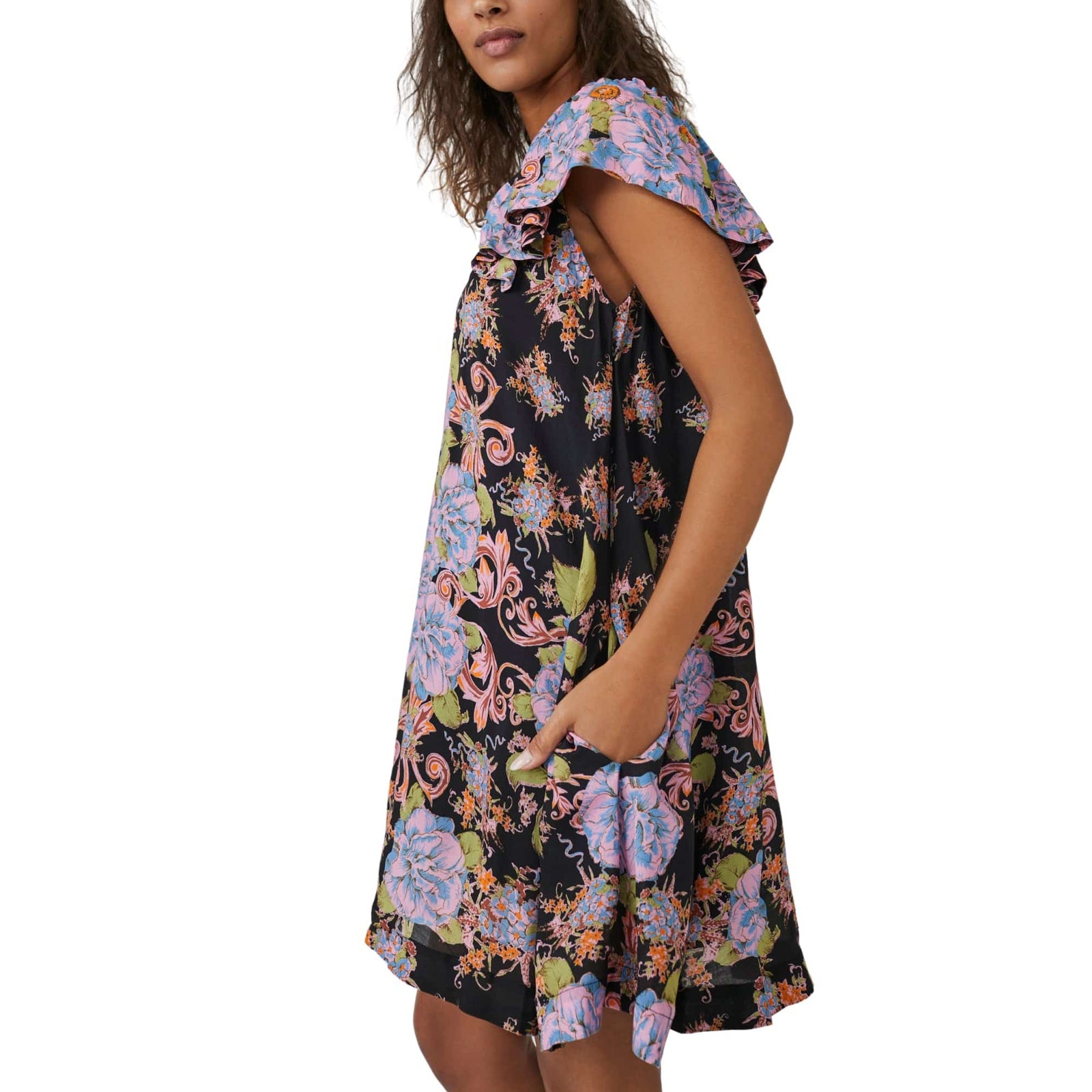 Free People Yara Printed Mini Dress