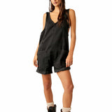 Free People We The Free High Roller Shortall in Black