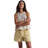 We The Free Moxie Barrel Shorts In Whipped Butter