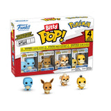 Funko Bitty POP! 4 Pack: Pokémon - Squirtle,Eevee, Growlithe & Psyduck