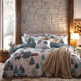 Furn. Arcticus Blue Double Duvet Cover and Pillowcase Set