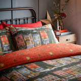 Furn. Christmas Spirit Festive Duvet Cover Set Green