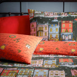 Furn. Christmas Spirit Festive Duvet Cover Set Green