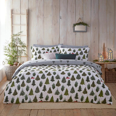 Furn. Evergreen Duvet Cover Set Green