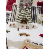 Furn. Joy To All Printed Fleece Throw In Cream